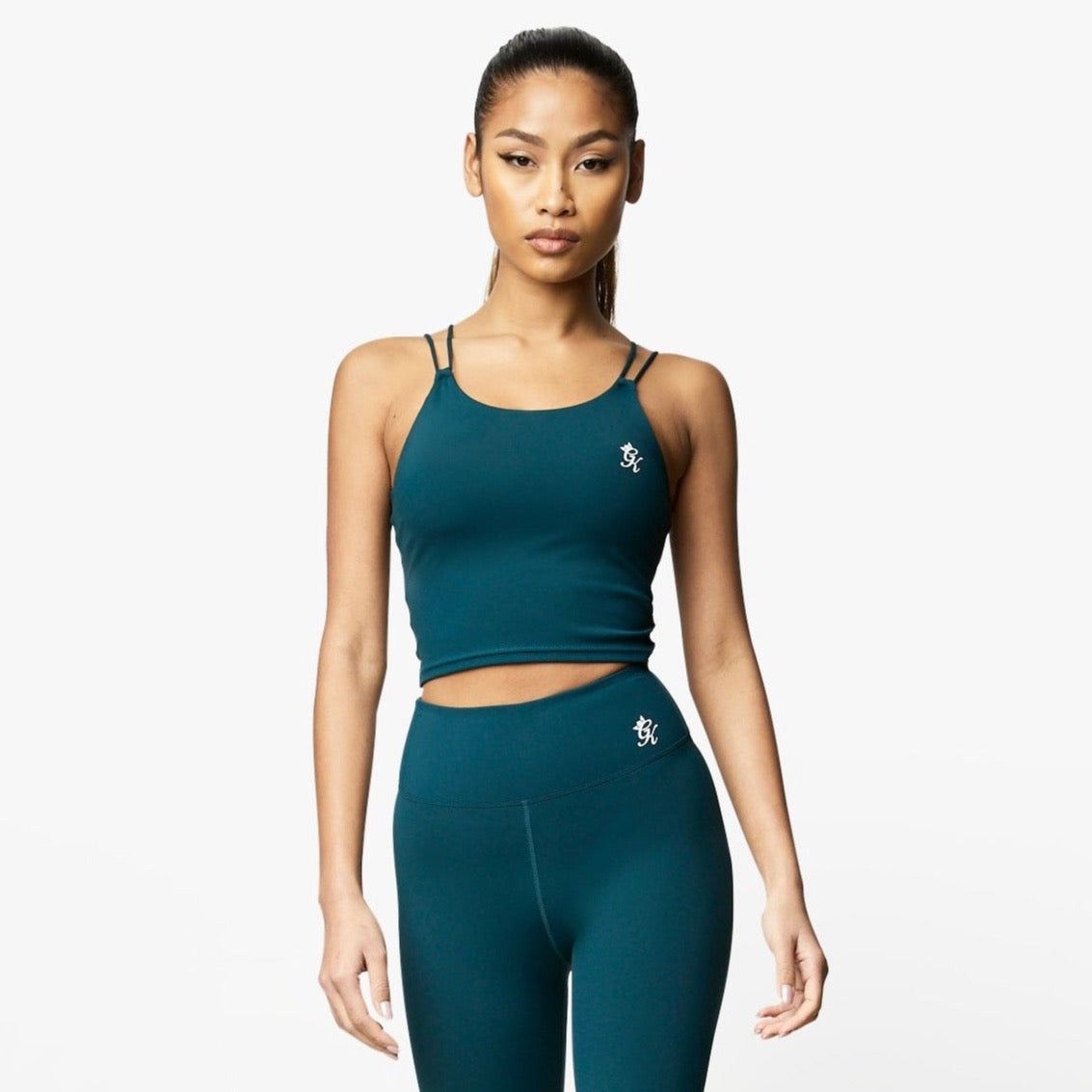 Gym King 365 Long Line Tank - Pine Green sold by The Gym King product image thumbnail 2