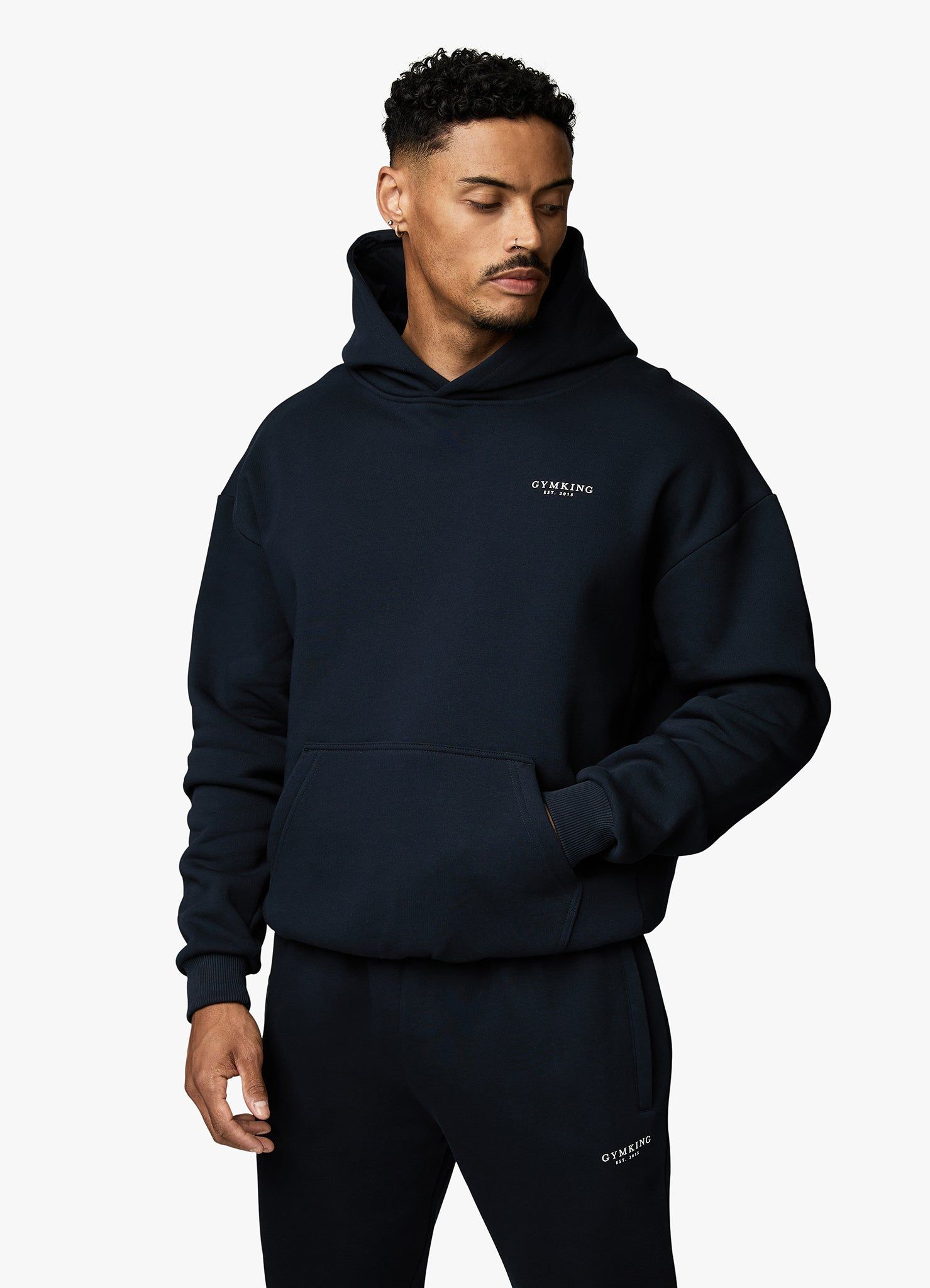 Gym King Established Hood - Navy sold by The Gym King product image thumbnail 3