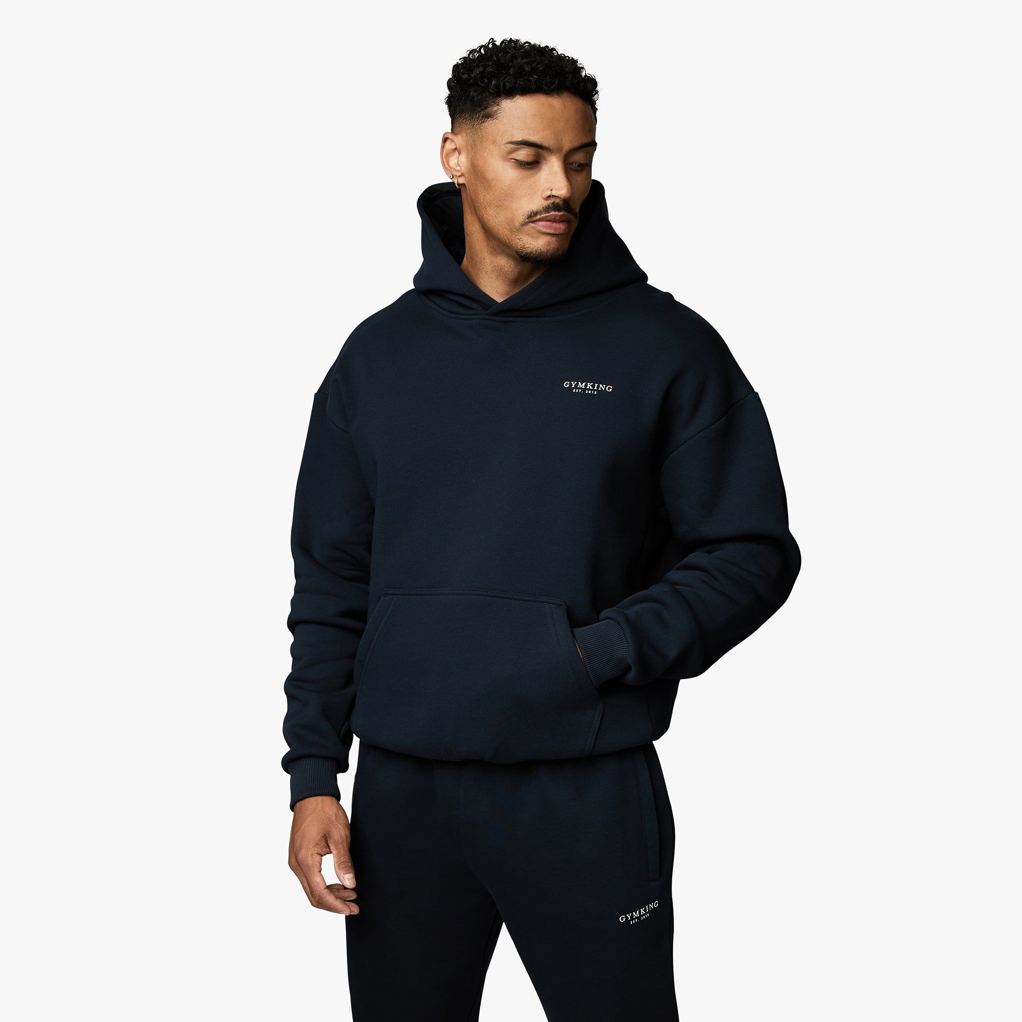 Gym King Established Hood - Navy sold by The Gym King product image thumbnail 2