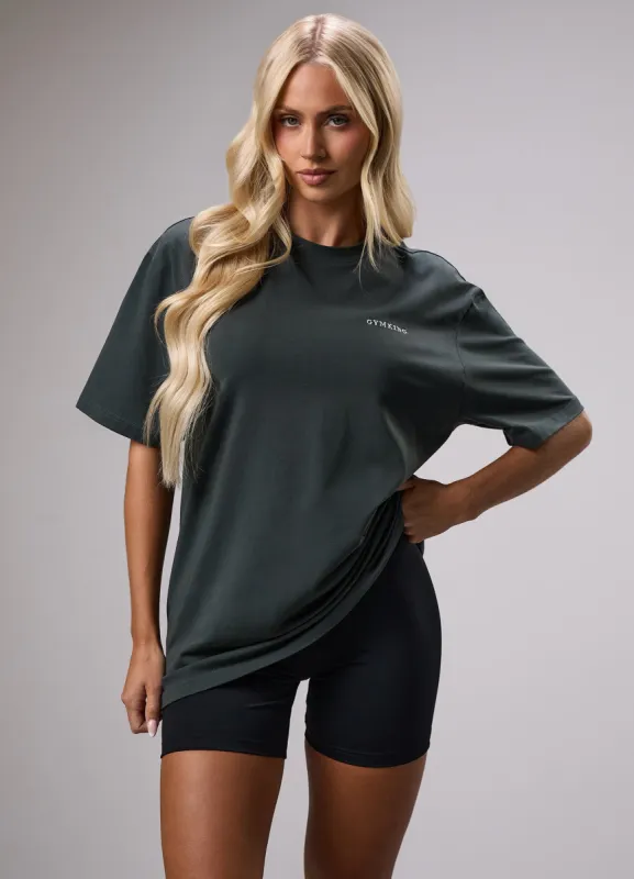 Gym King 365 Boyfriend Tee - Green Smoke sold by The Gym King