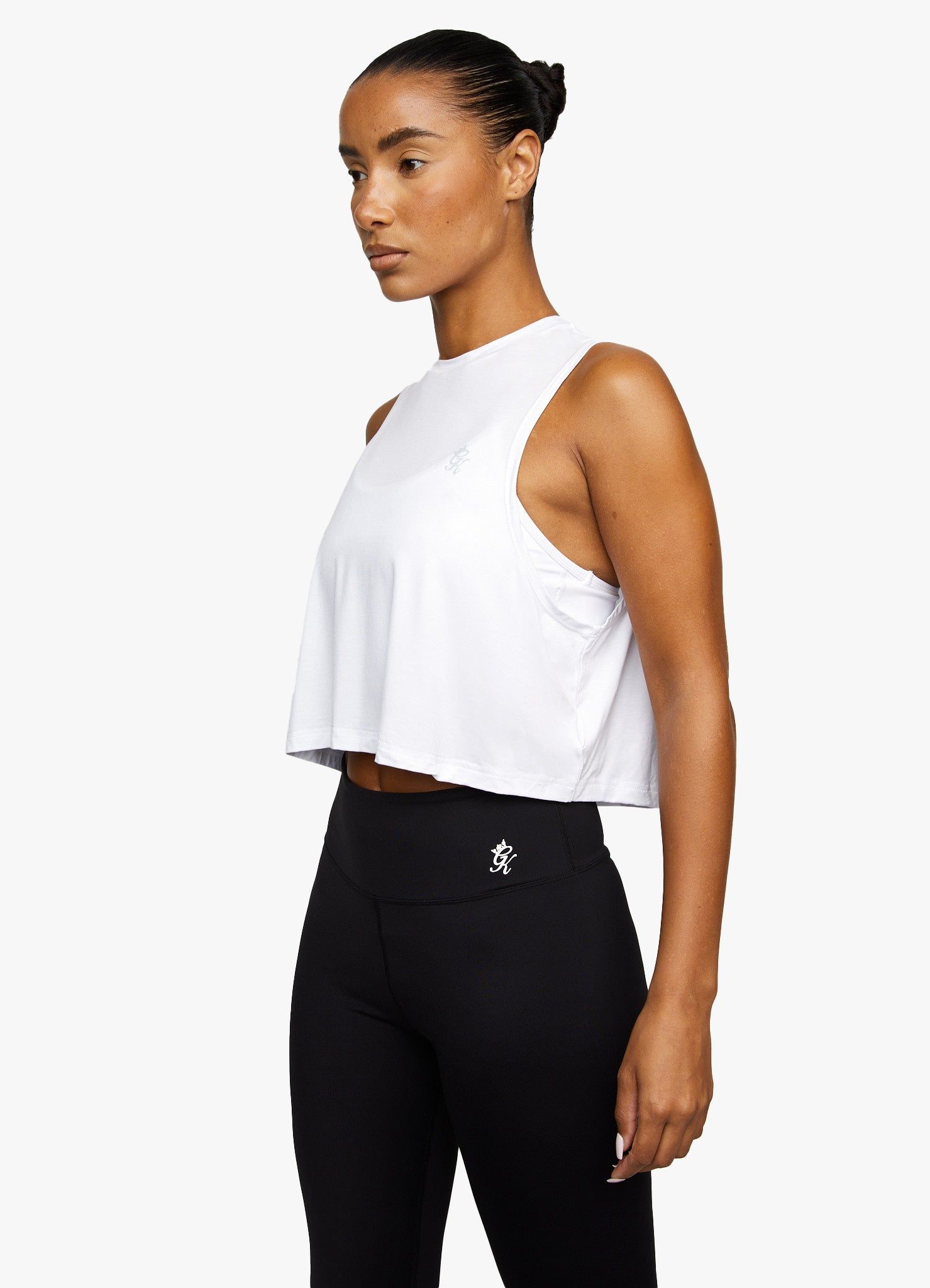 Gym King Crop Vest - Bright White sold by The Gym King product image thumbnail 4
