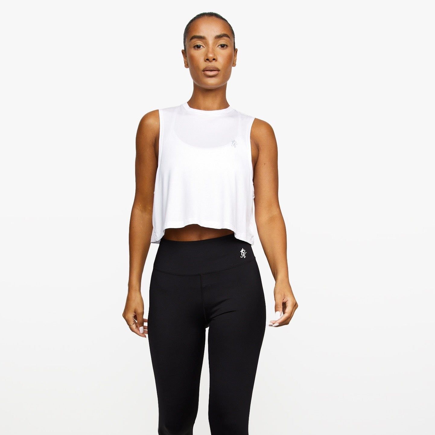 Gym King Crop Vest - Bright White sold by The Gym King product image thumbnail 2