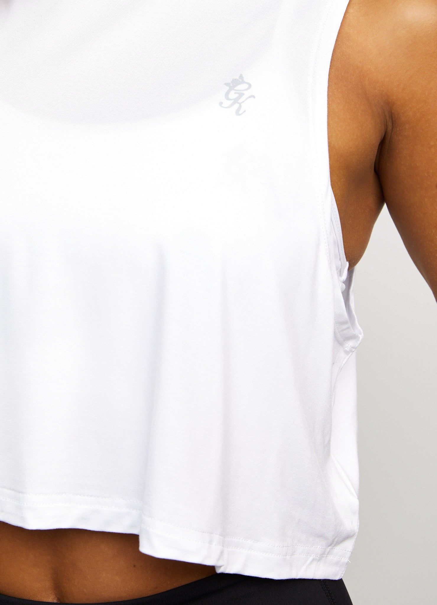 Gym King Crop Vest - Bright White sold by The Gym King product image thumbnail 5
