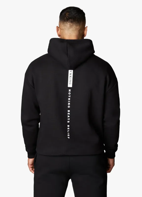 Gym King Nothing Beats Belief Hood - Black made by The Gym King