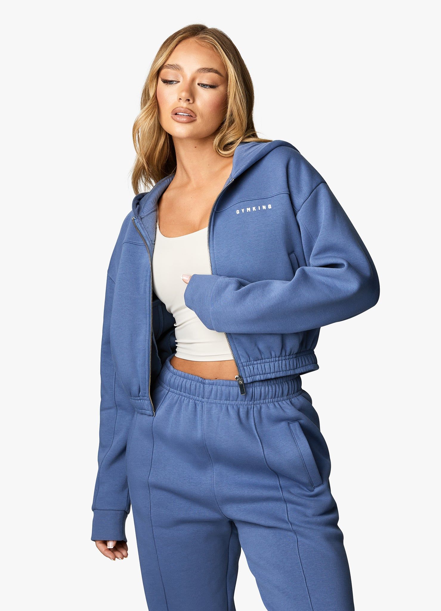 Gym King Powered By Belief FZ Hood - Blue Steel sold by The Gym King product image thumbnail 5