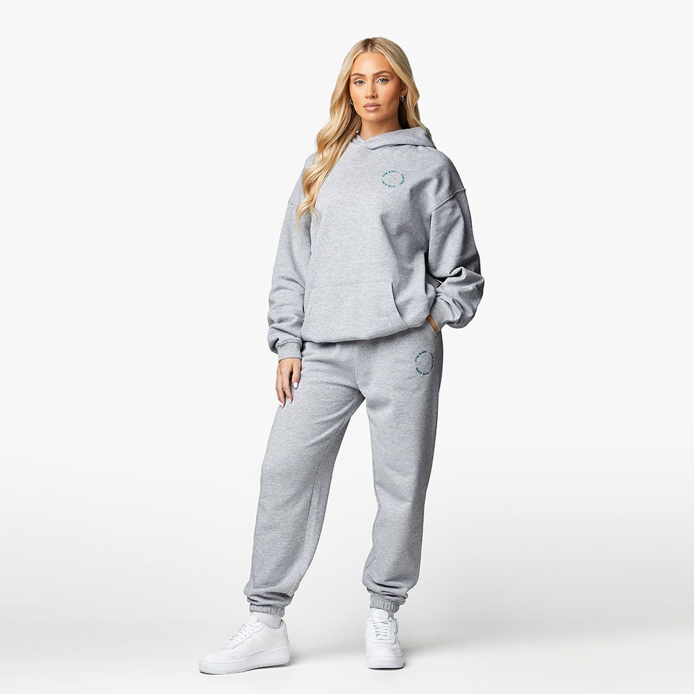 Gym King Recharge Hood Tracksuit - Light Grey Marl sold by The Gym King product image thumbnail 2
