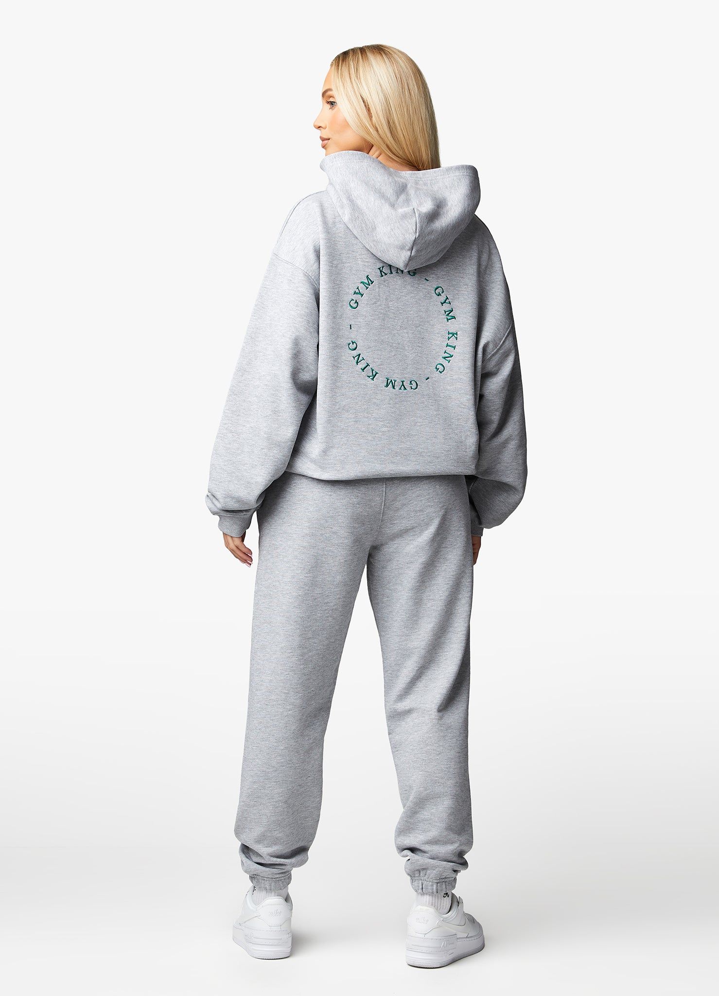 Gym King Recharge Hood Tracksuit - Light Grey Marl sold by The Gym King product image thumbnail 7