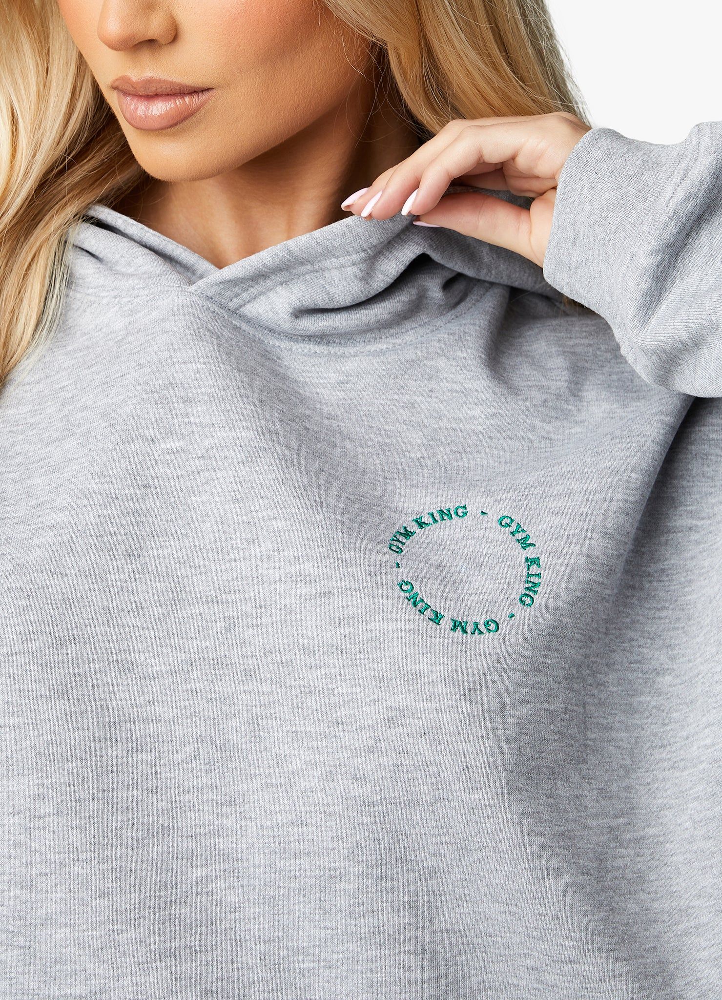 Gym King Recharge Hood Tracksuit - Light Grey Marl sold by The Gym King product image thumbnail 9