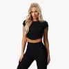 Gym King Refresh Contoured Rib Top - Black sold by The Gym King