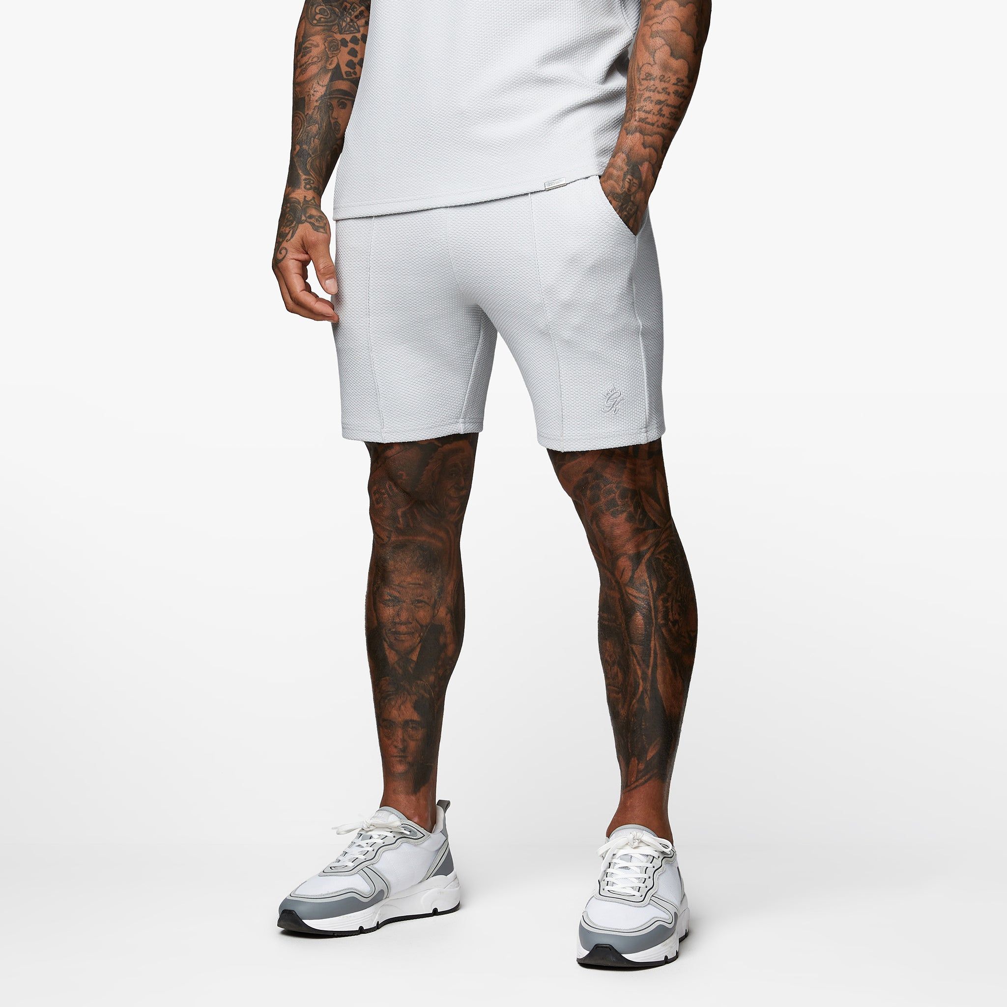 Gym King Signature Texture Short - Light Grey sold by The Gym King product image thumbnail 2
