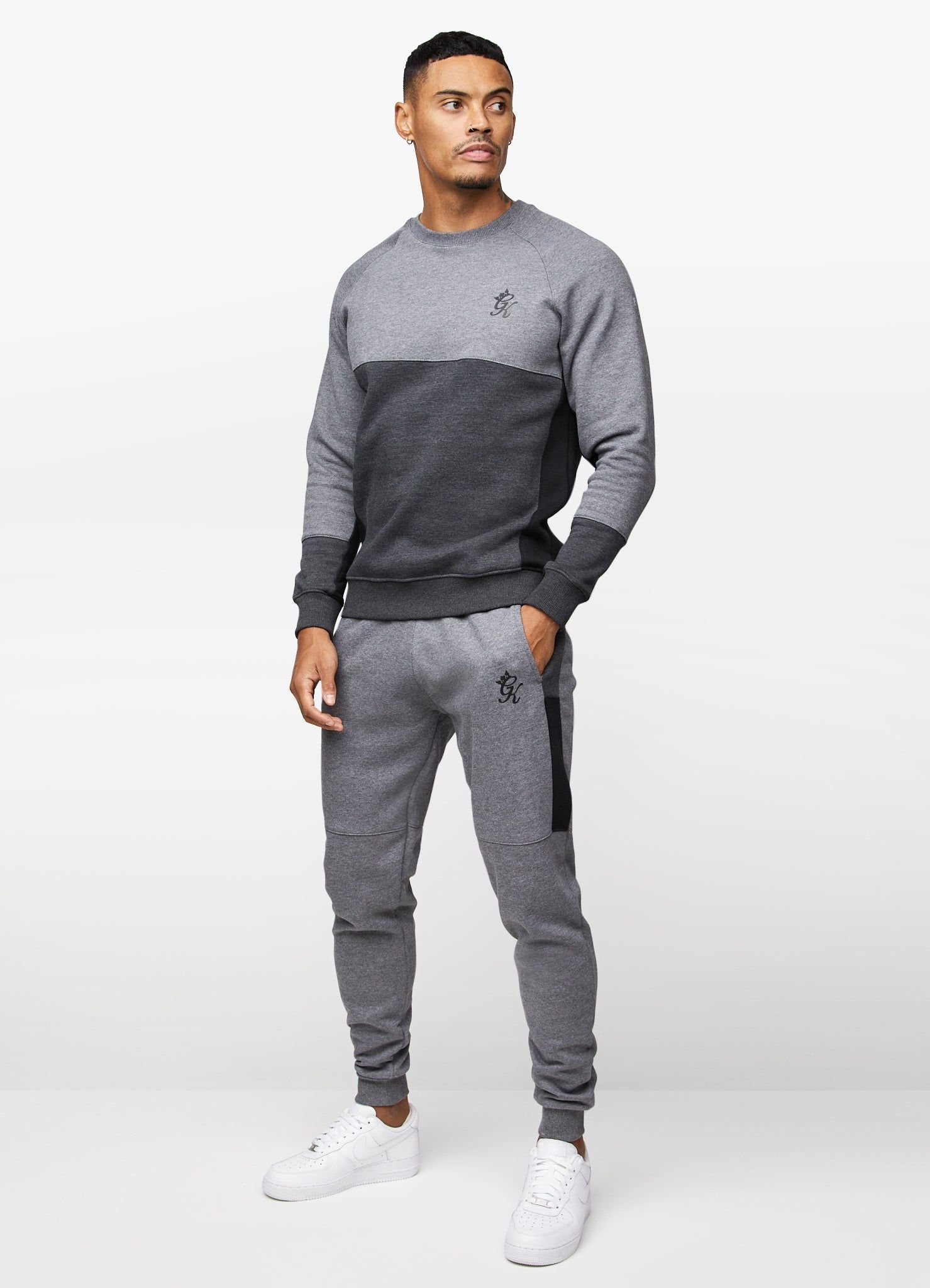 Gym King Minefield Crew - Black/Charcoal Marl sold by The Gym King product image thumbnail 5