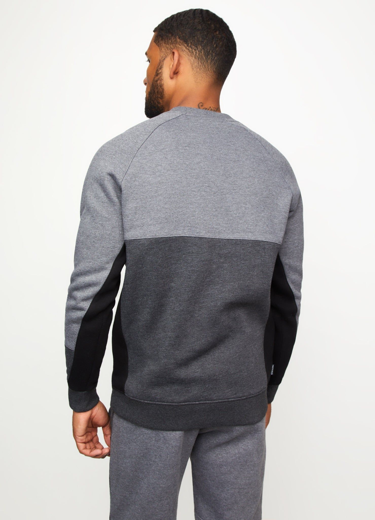 Gym King Minefield Crew - Black/Charcoal Marl sold by The Gym King product image thumbnail 4