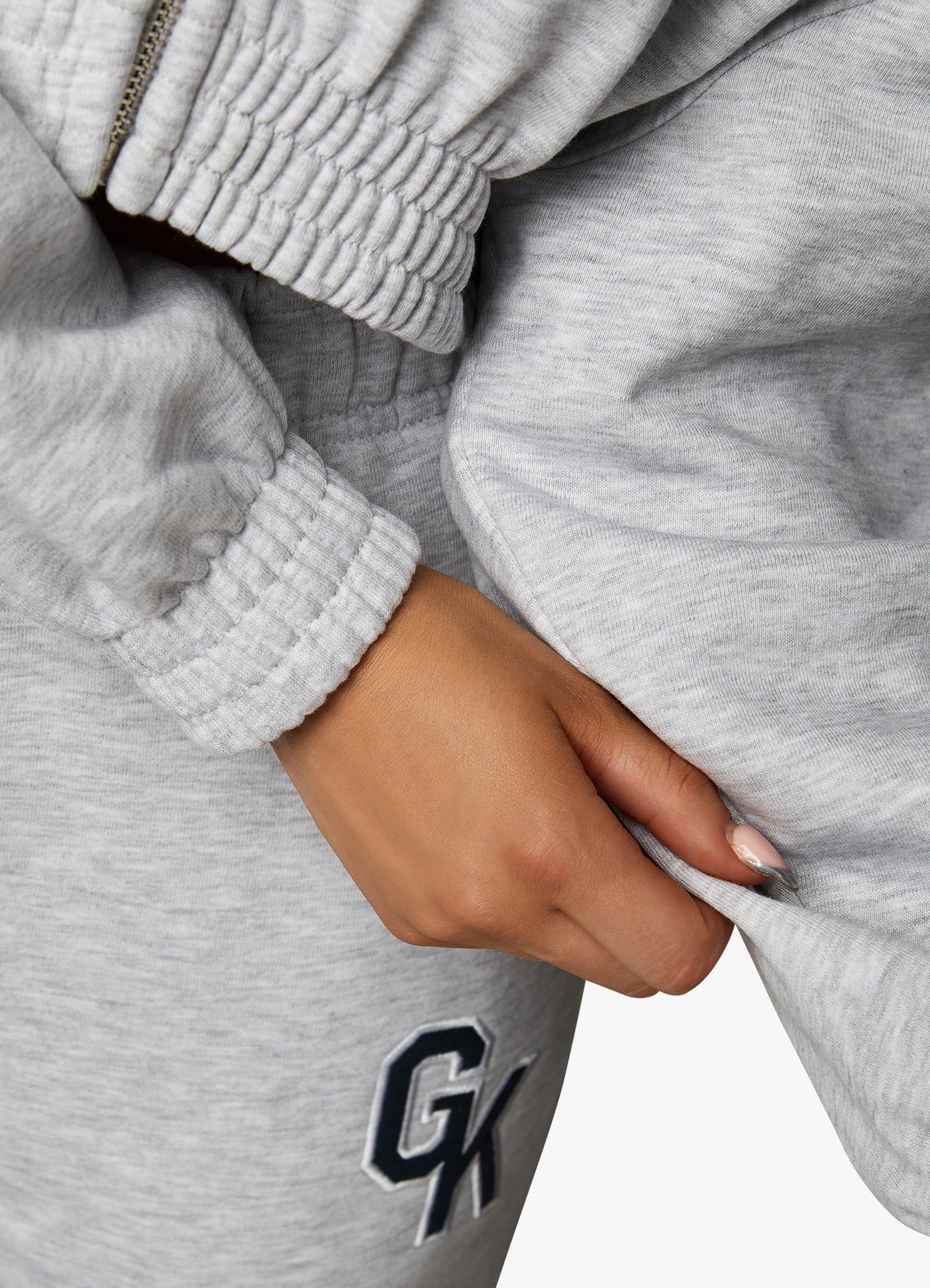 Gym King Varsity Tracksuit - Snow Marl sold by The Gym King product image thumbnail 10