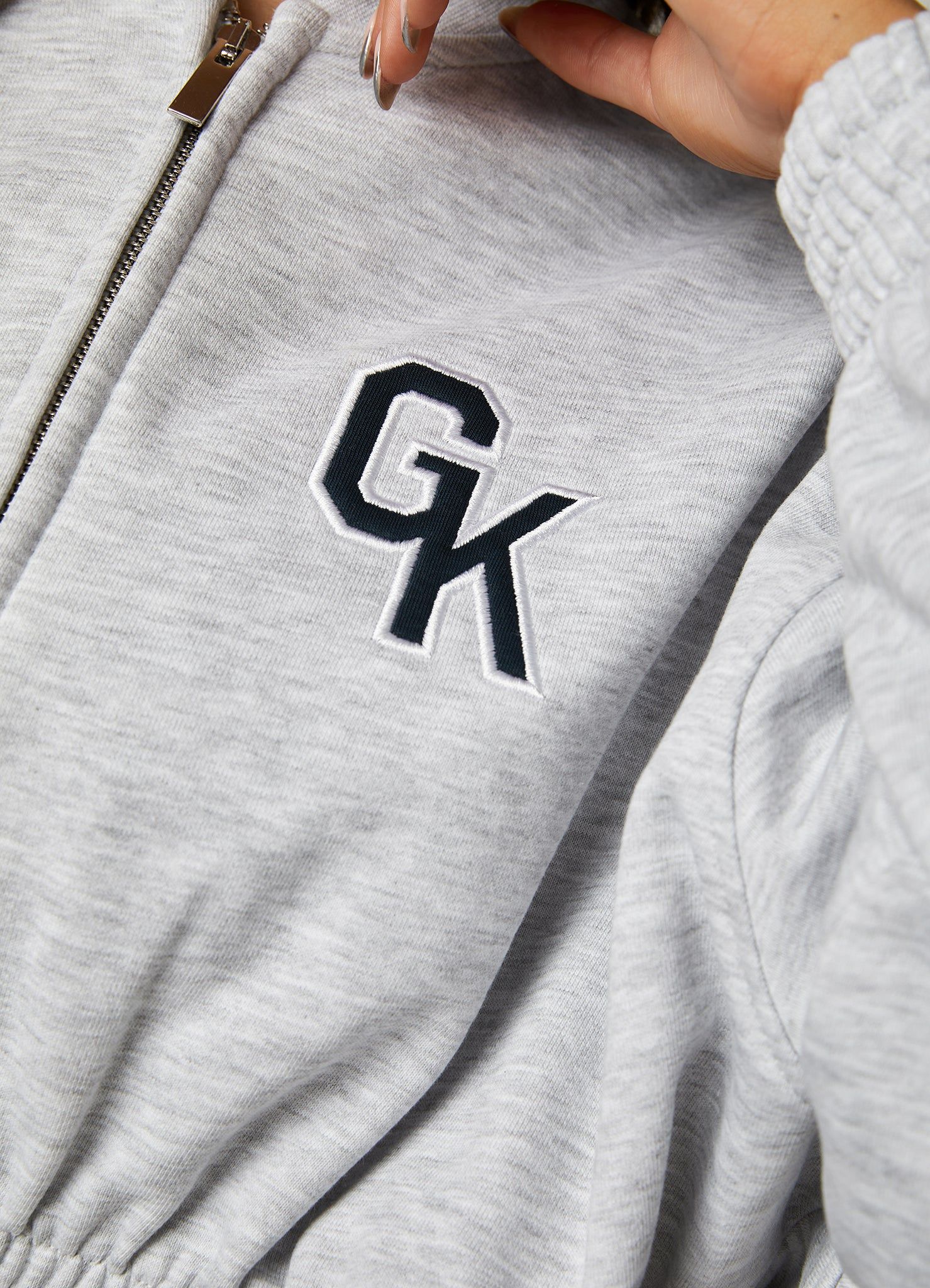 Gym King Varsity Tracksuit - Snow Marl sold by The Gym King product image thumbnail 9