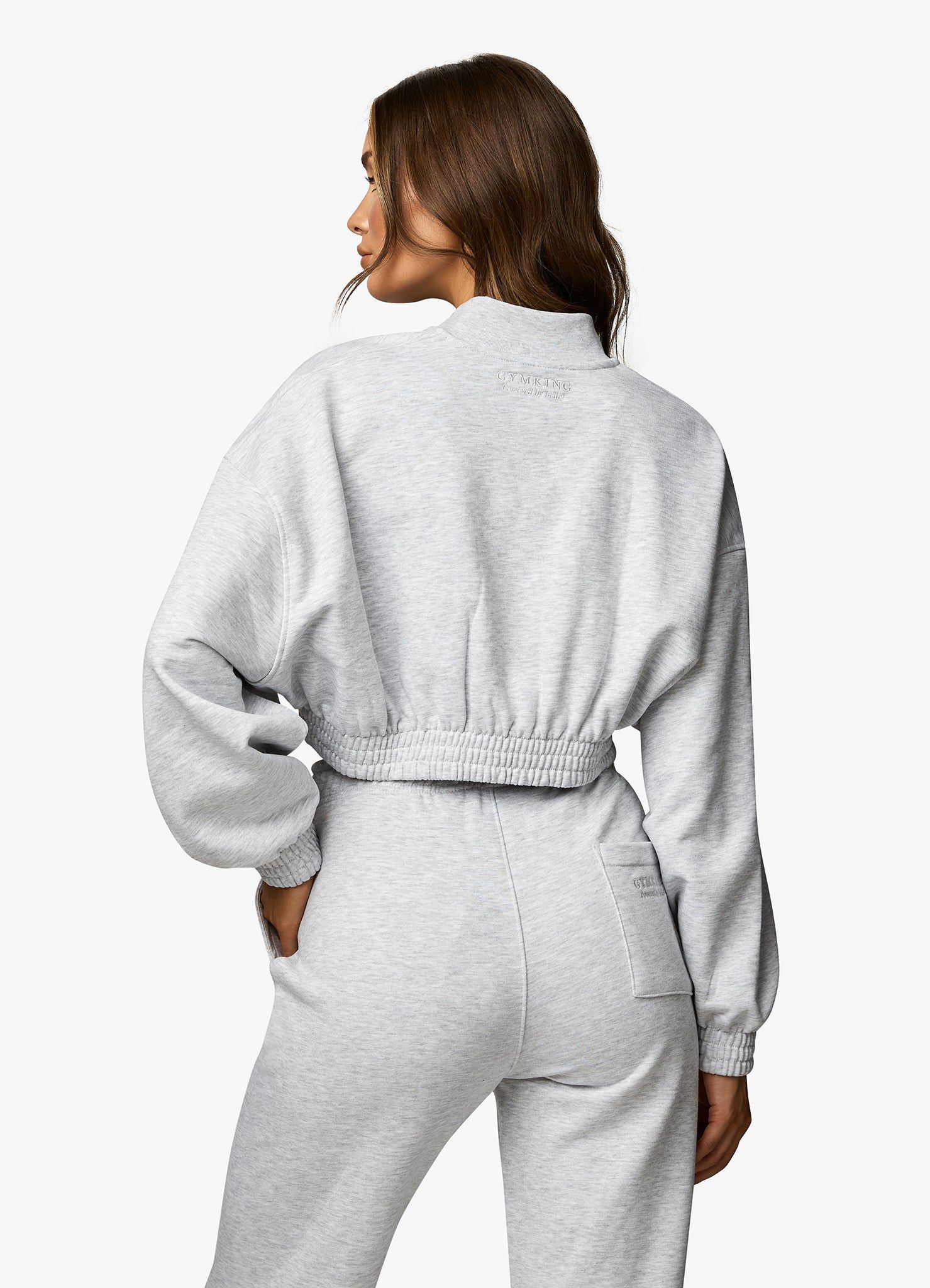 Gym King Varsity Tracksuit - Snow Marl sold by The Gym King product image thumbnail 7