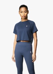 Gym King Flare Ss Tee - Navy sold by The Gym King