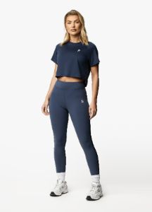 Gym King Flare Ss Tee - Navy sold by The Gym King