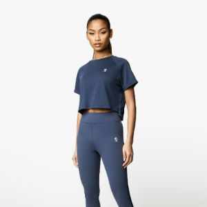 Gym King Flare Ss Tee - Navy sold by The Gym King