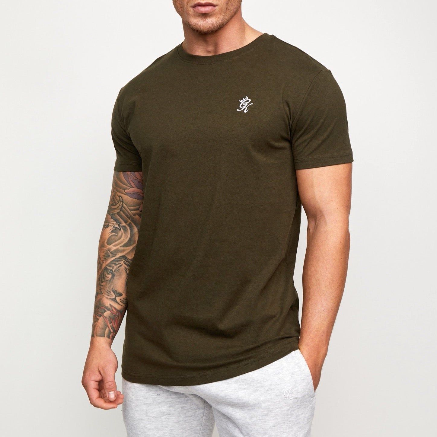 Gym King Essential T-Shirt - Khaki sold by The Gym King product image thumbnail 2