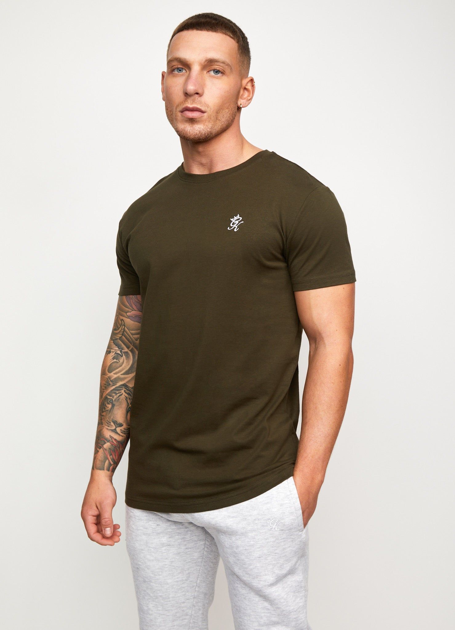 Gym King Essential T-Shirt - Khaki sold by The Gym King product image thumbnail 3