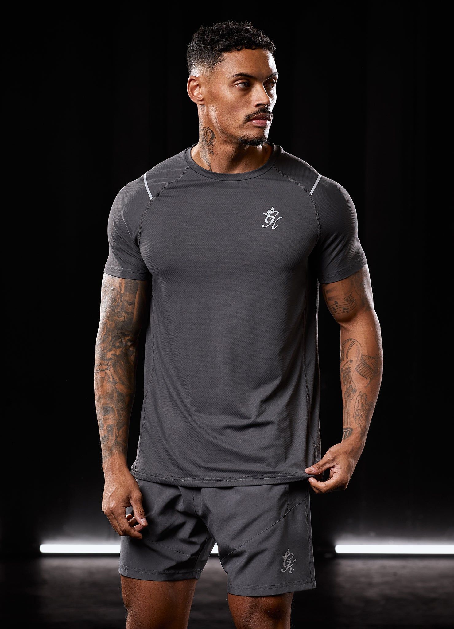 Gym King Reflect Tee - Graphite sold by The Gym King