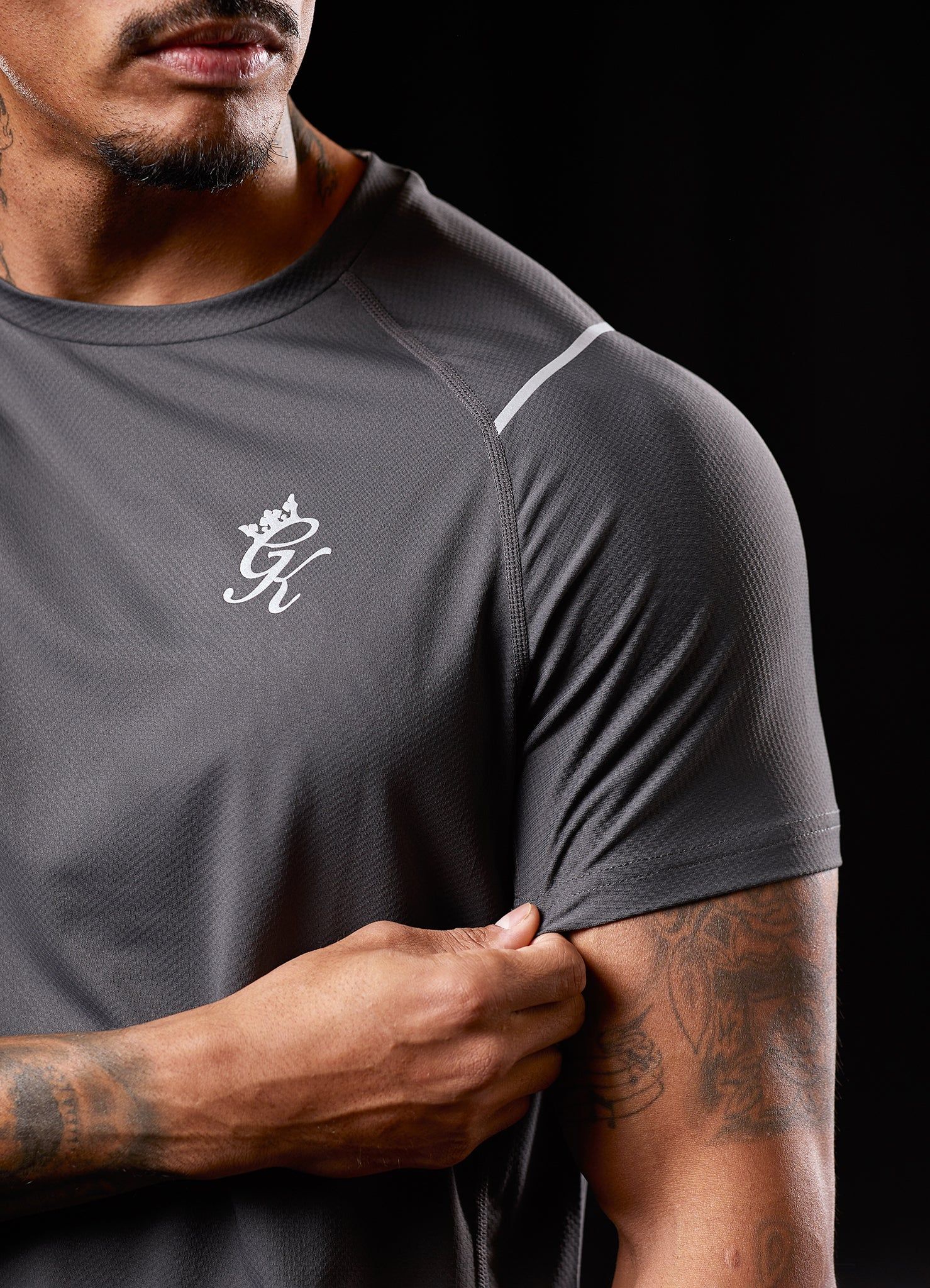 Gym King Reflect Tee - Graphite sold by The Gym King product image thumbnail 4