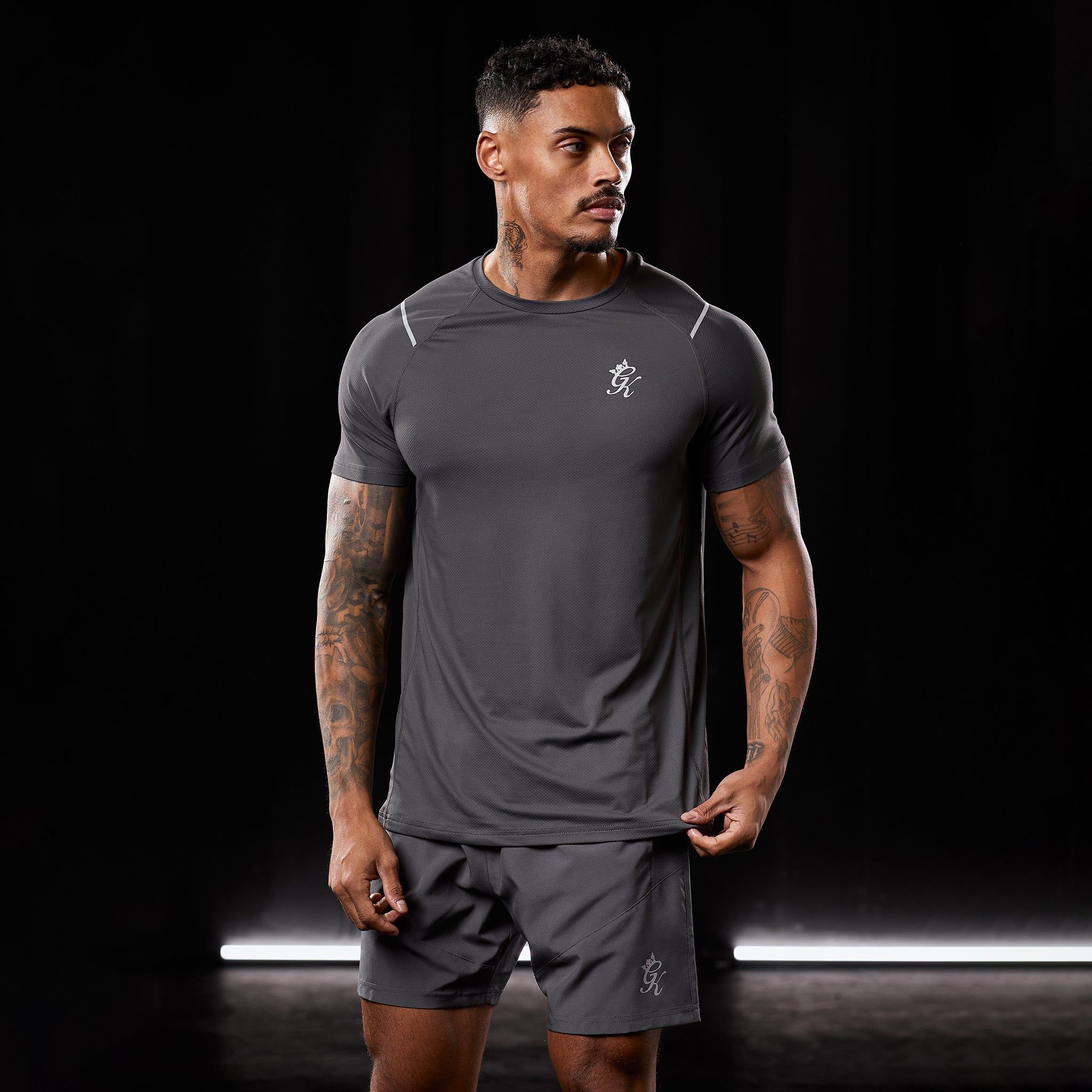 Gym King Reflect Tee - Graphite sold by The Gym King product image thumbnail 2