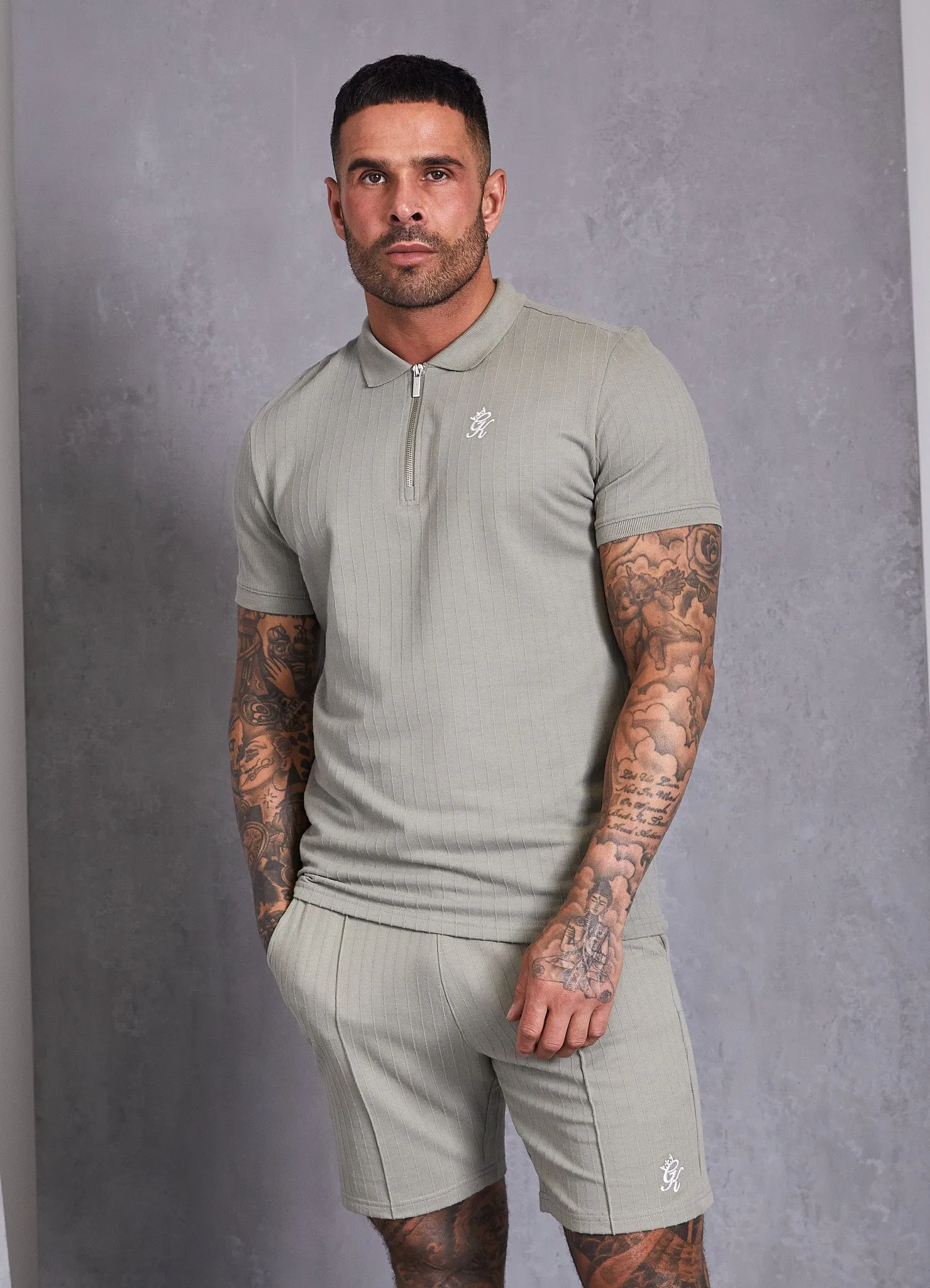 Gym King Riviera Signature Polo - Khaki sold by The Gym King product image thumbnail 4