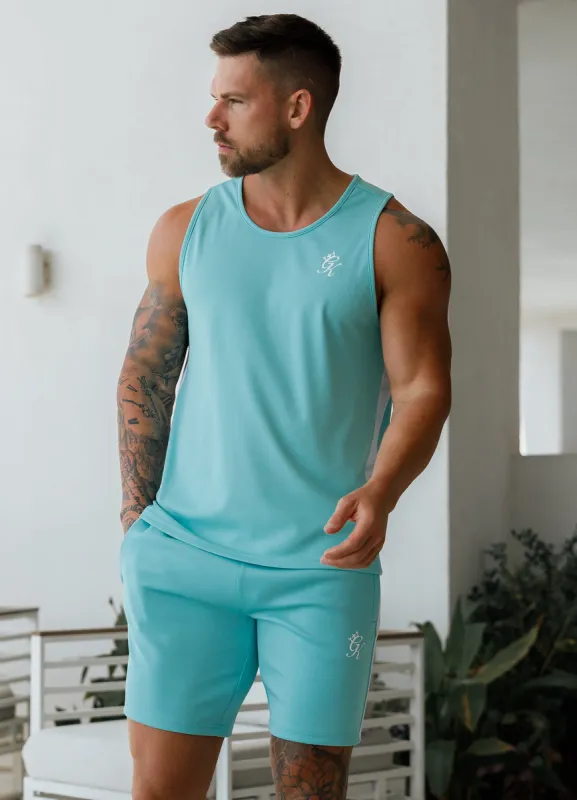 Gym King Core Plus Poly Vest - Aqua Blue sold by The Gym King