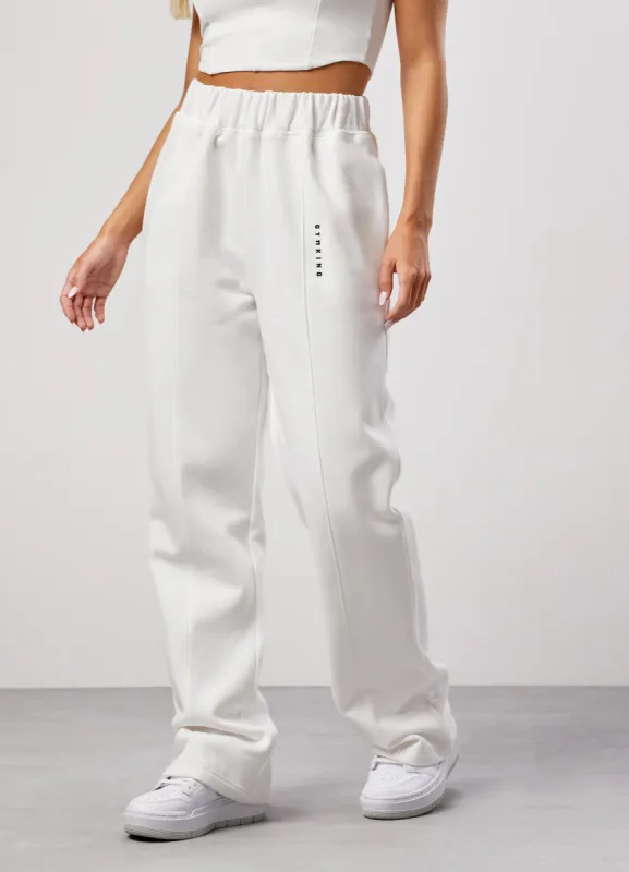 GKW Seam Detail Jogger - Cream sold by The Gym King