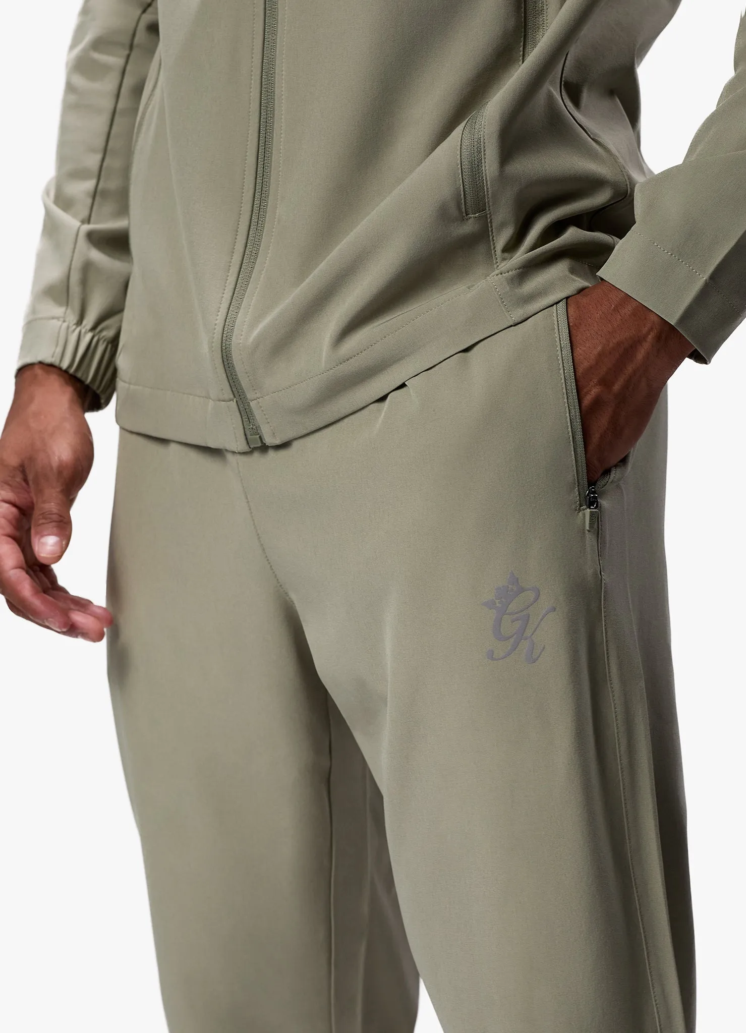 Gym King Flex Woven Tracksuit Bottom - Soft Khaki sold by The Gym King product image thumbnail 5