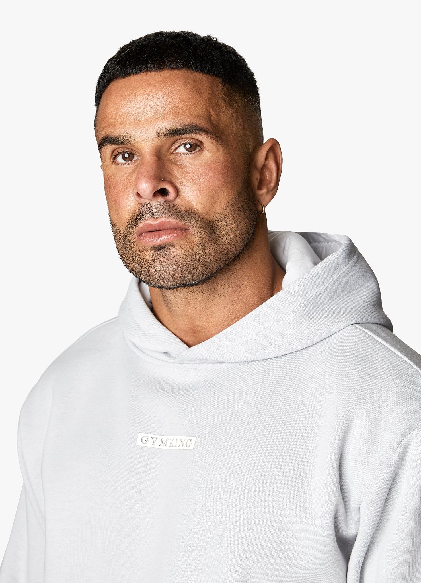 Gym King Box Logo Tracksuit - Light Grey sold by The Gym King product image thumbnail 8