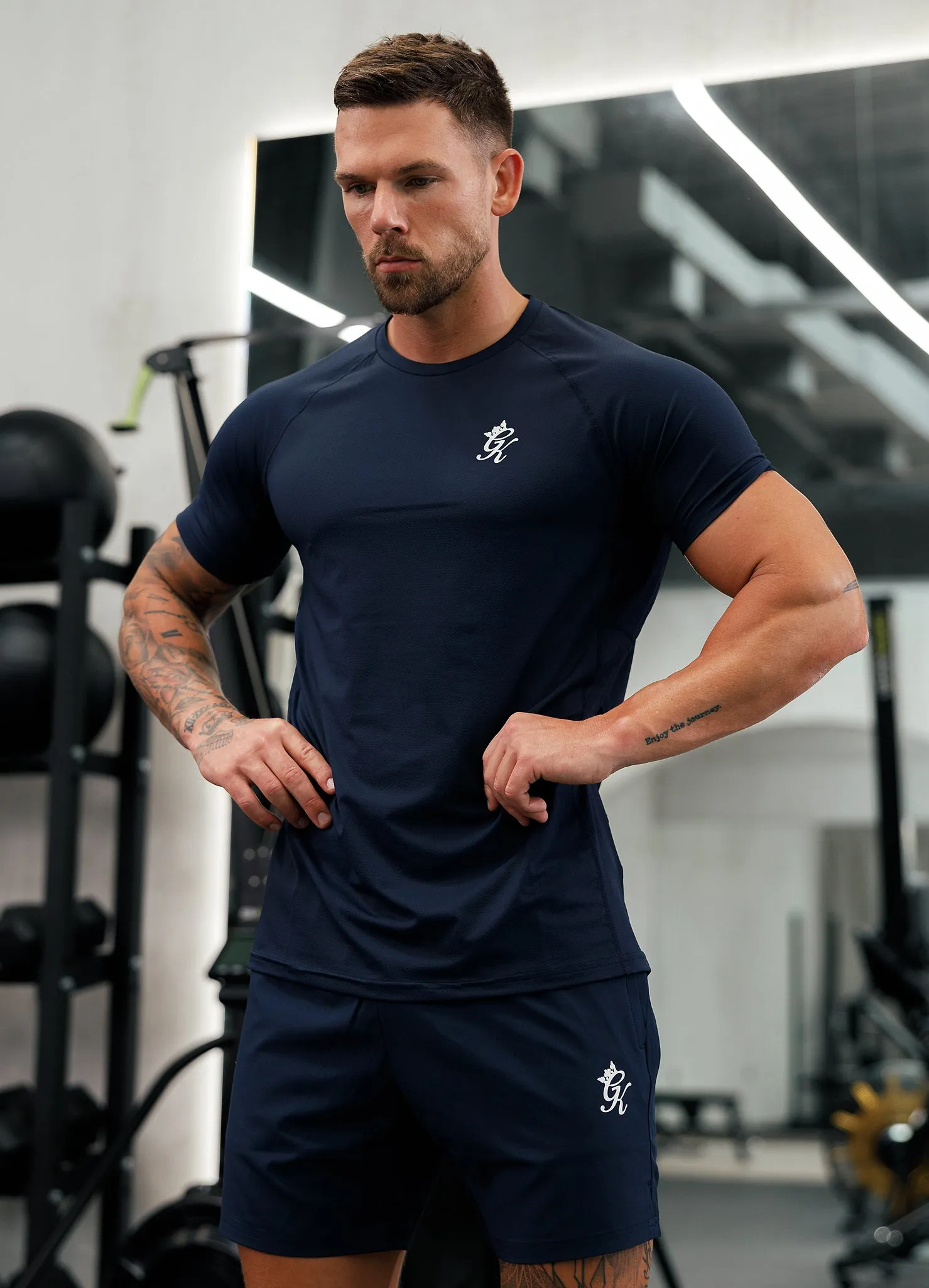Gym King Energy Tee - Navy sold by The Gym King