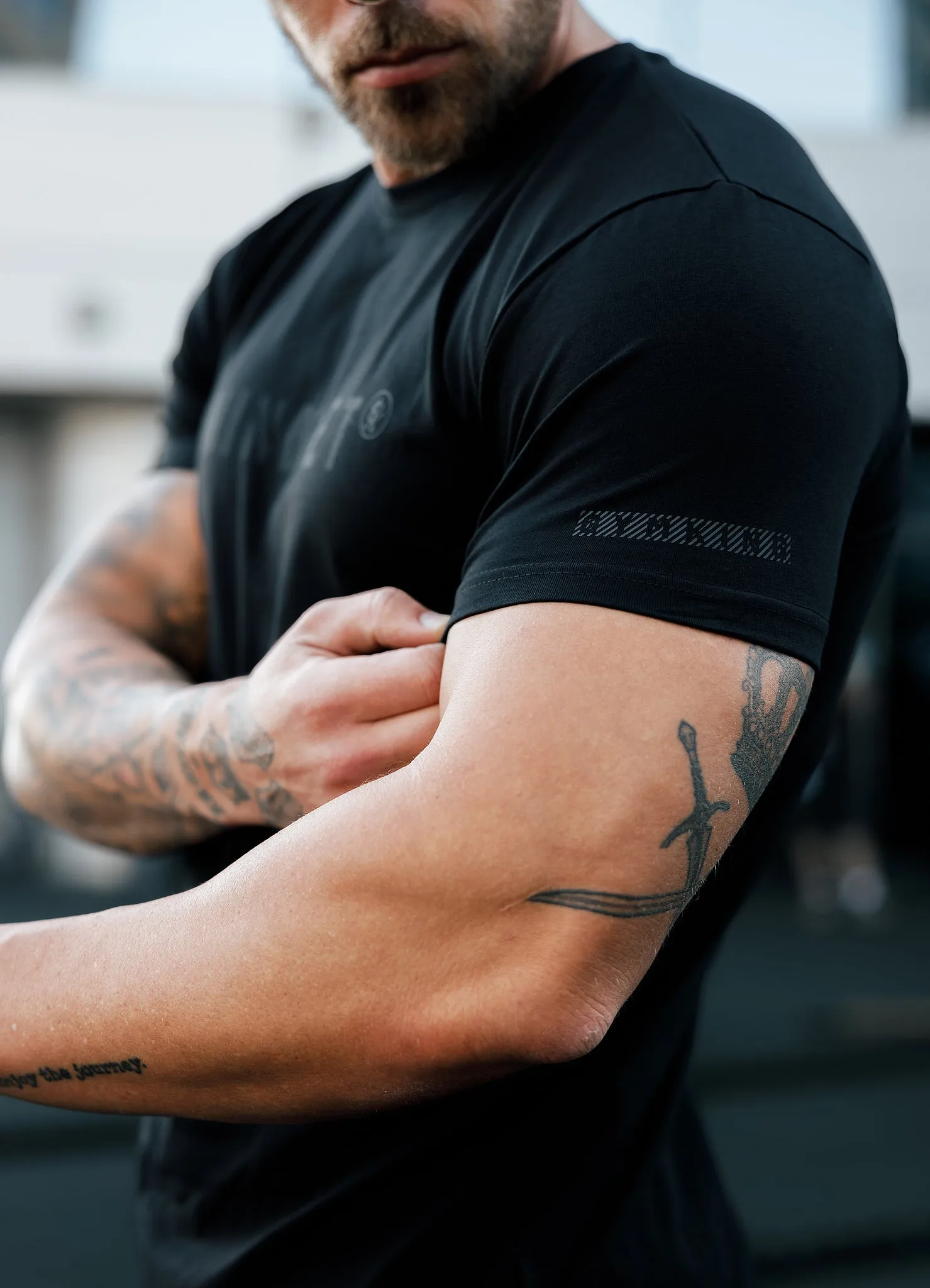 Gym King Mindset Jersey Tee - Black sold by The Gym King product image thumbnail 4