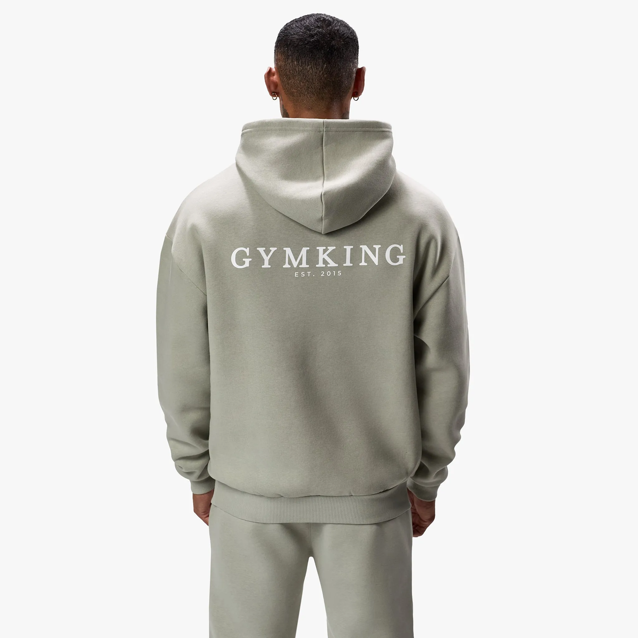 Gym King Established Hood - Sage Grey sold by The Gym King product image thumbnail 2