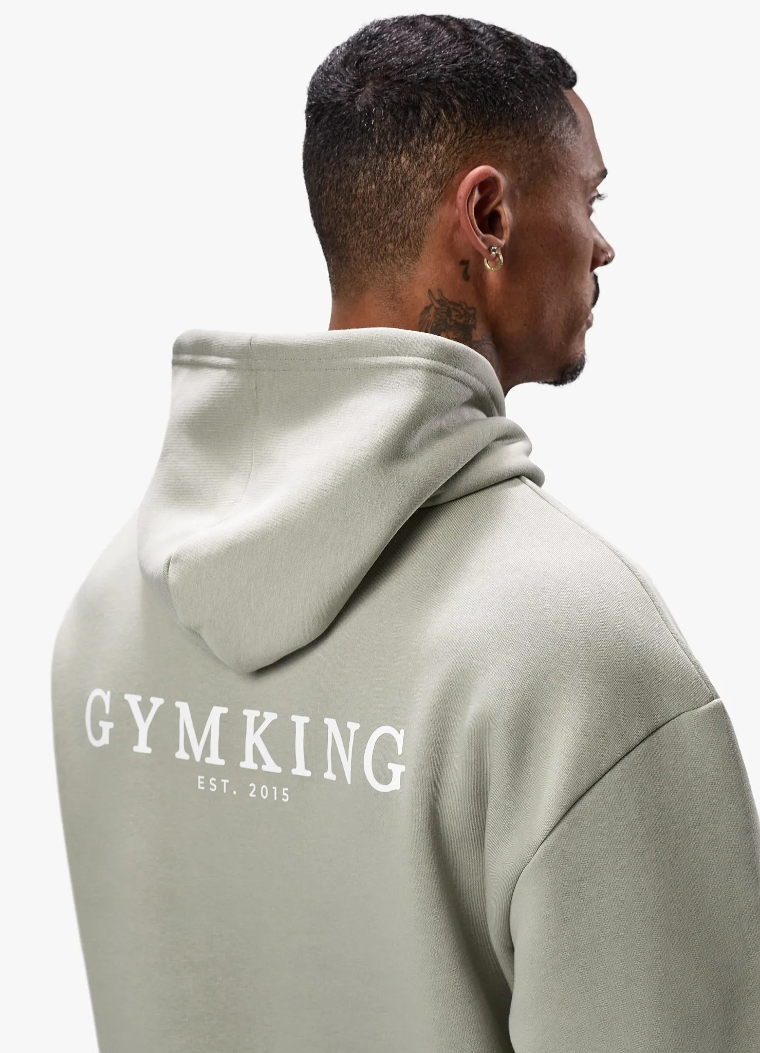 Gym King Established Hood - Sage Grey sold by The Gym King product image thumbnail 4