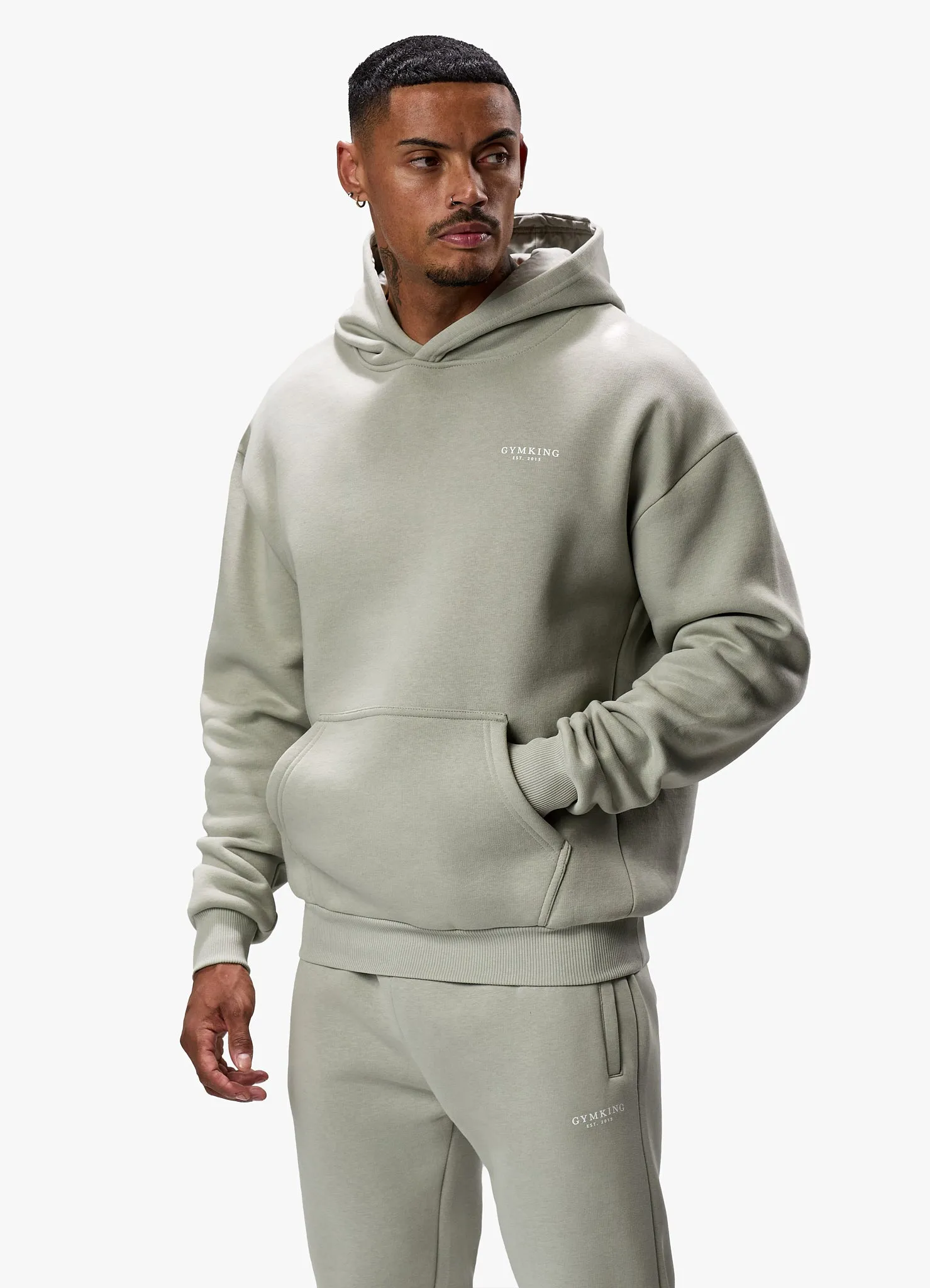 Gym King Established Hood - Sage Grey sold by The Gym King product image thumbnail 3