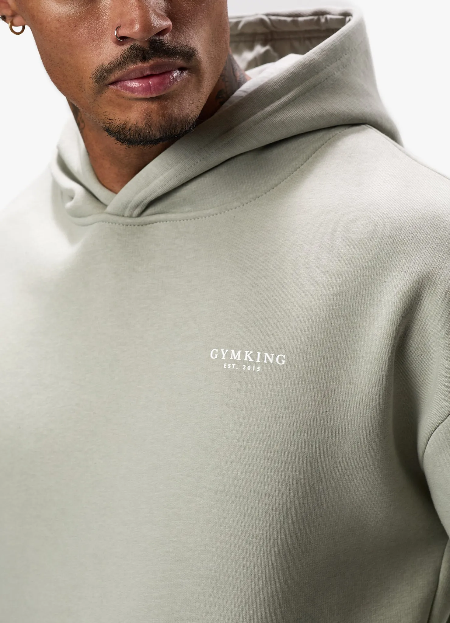 Gym King Established Hood - Sage Grey sold by The Gym King product image thumbnail 5