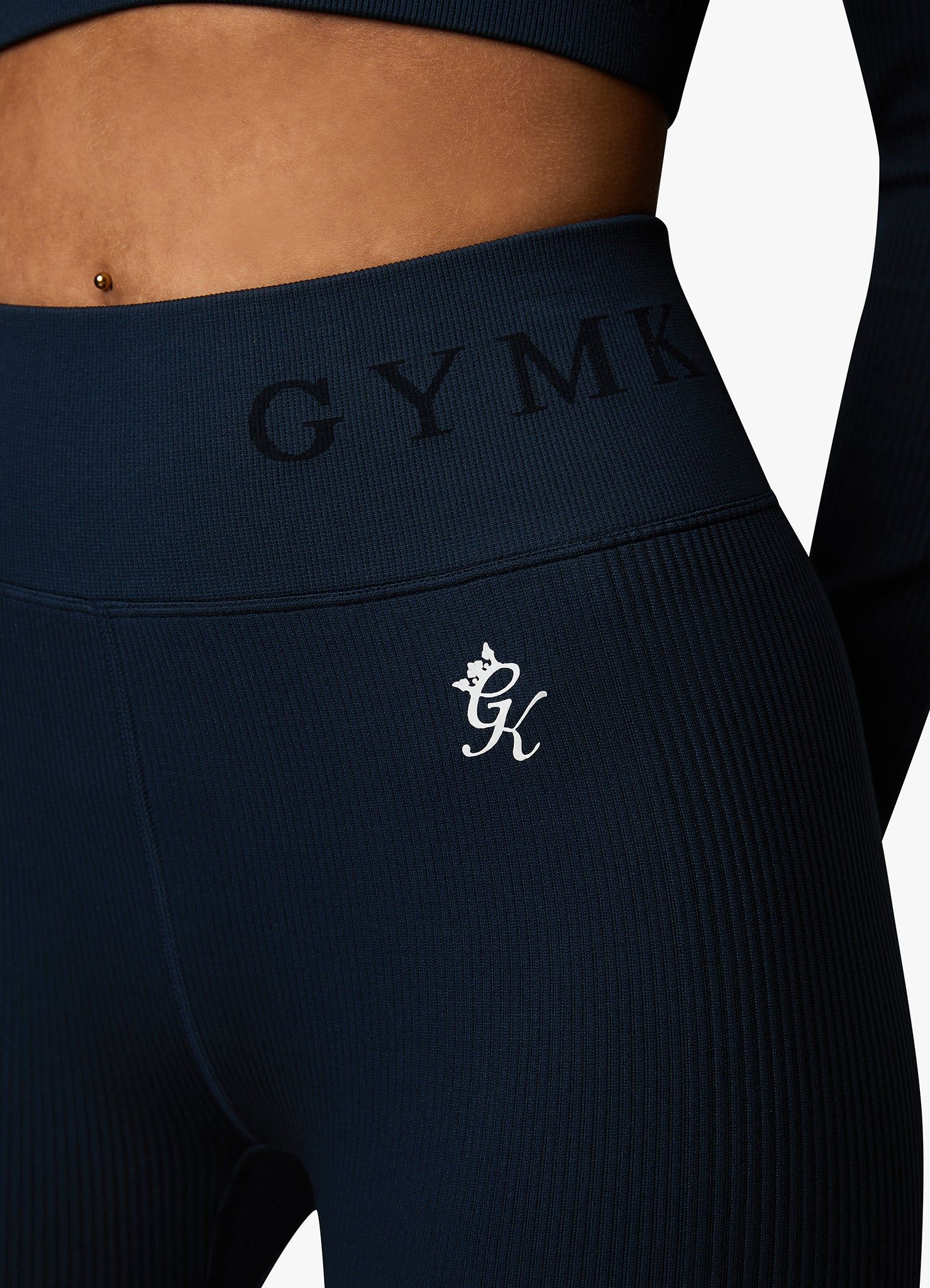 Gym King Formation Rib Legging - Ink Blue sold by The Gym King product image thumbnail 4