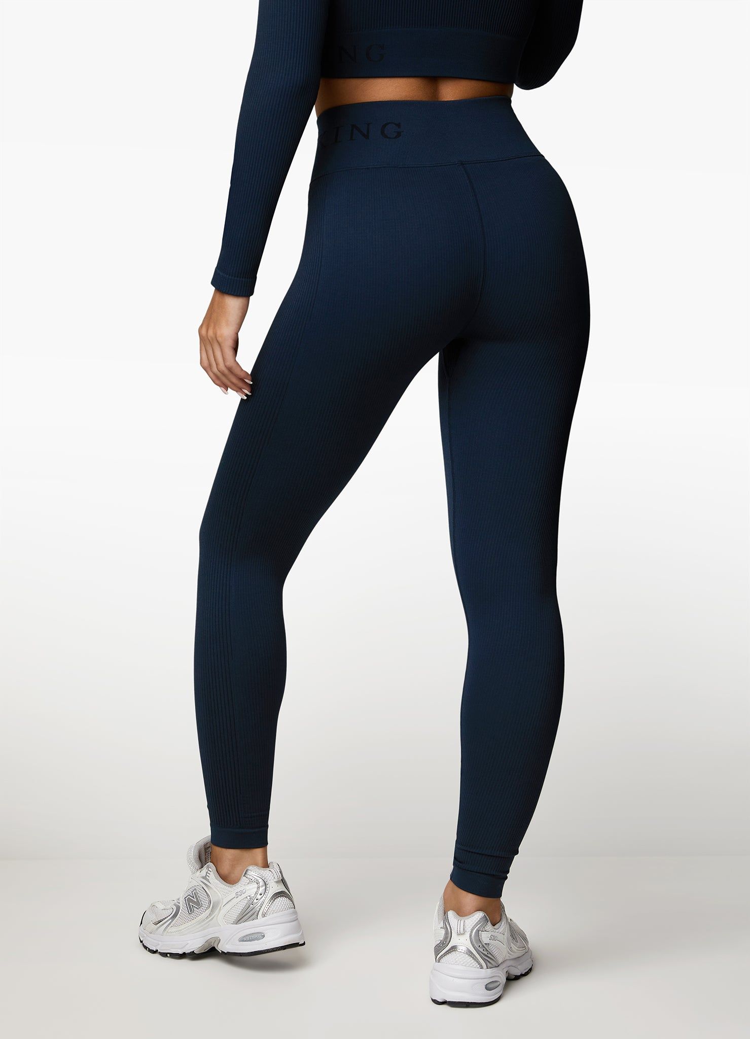 Gym King Formation Rib Legging - Ink Blue sold by The Gym King product image thumbnail 3