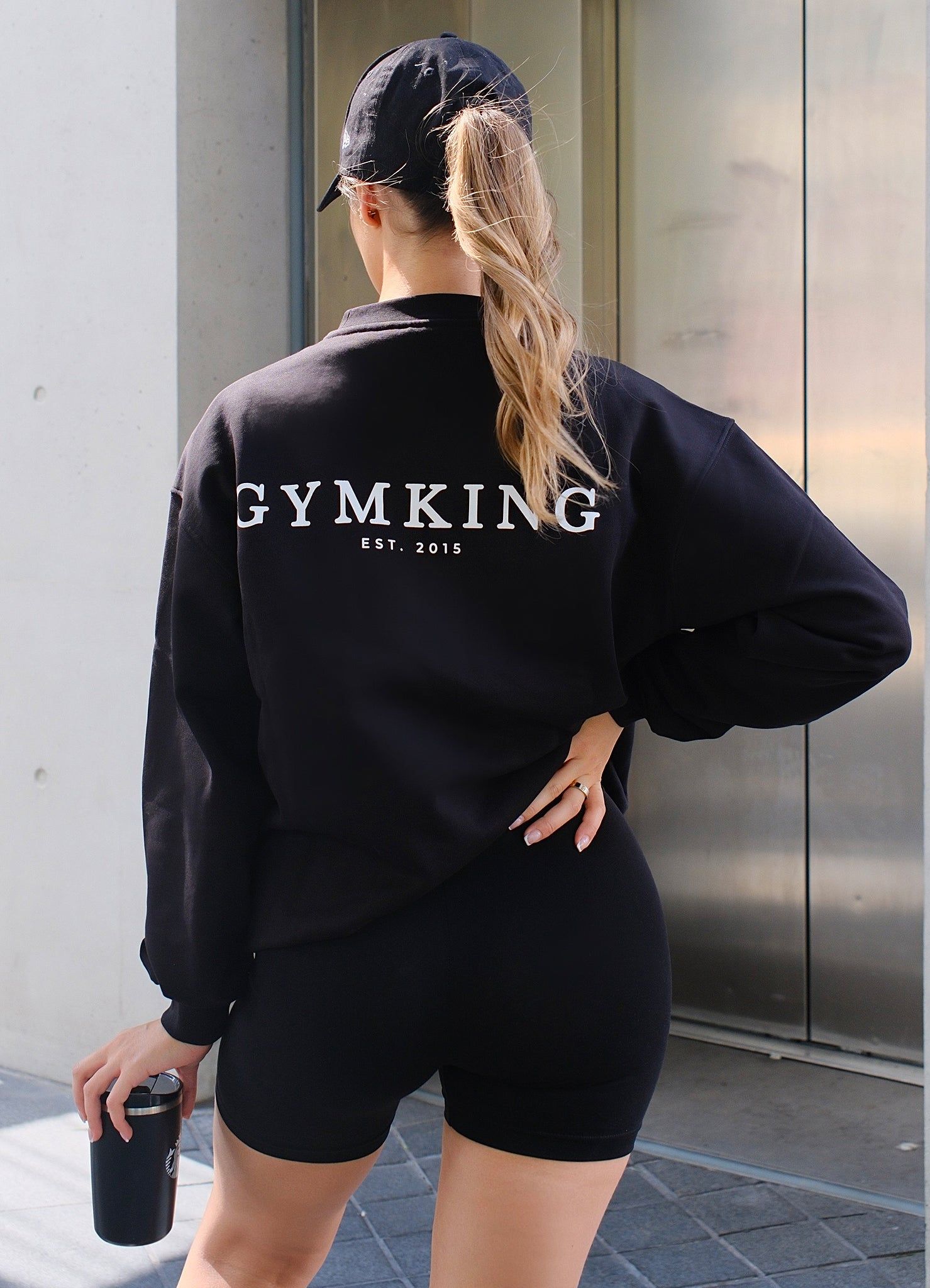 Gym King Established Crew - Black/White sold by The Gym King