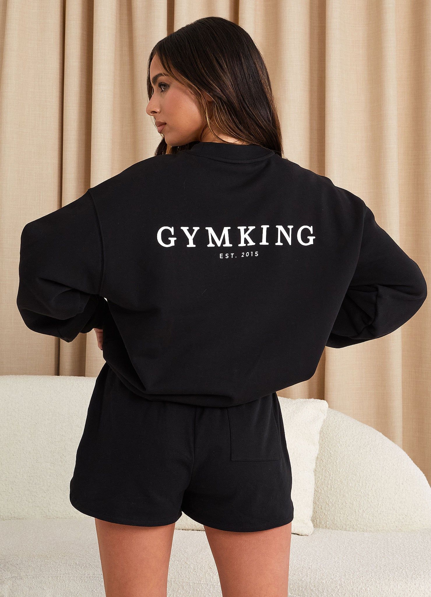 Gym King Established Crew - Black/White sold by The Gym King product image thumbnail 5