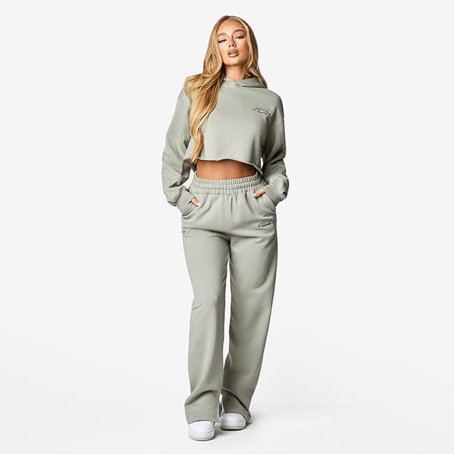 Gym King Radiance Crop Hood & Jogger - Matcha Green sold by The Gym King product image thumbnail 2