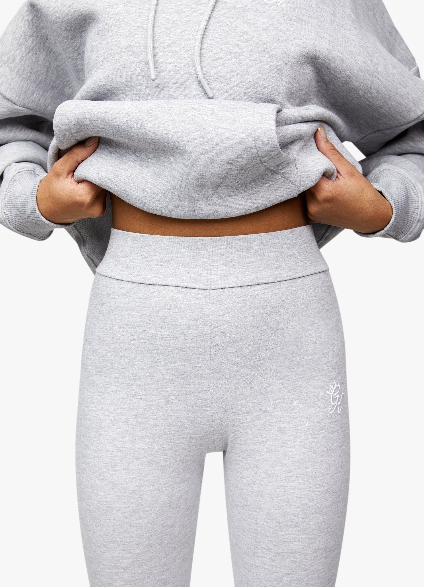 Gym King Script Legging - Grey Marl sold by The Gym King product image thumbnail 5