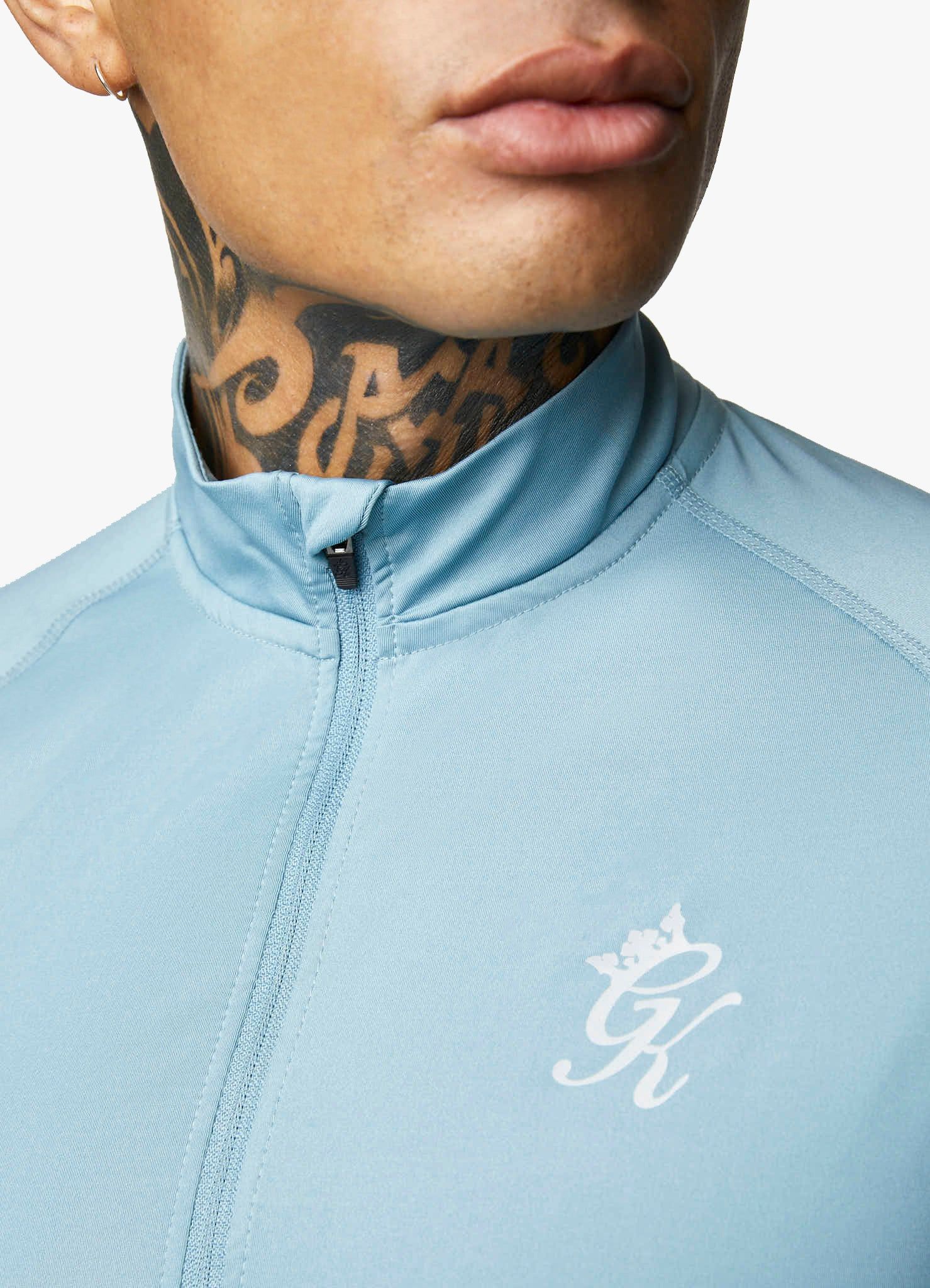 Gym King Contrast Flex 1/4 Zip - Smoke Blue sold by The Gym King product image thumbnail 9