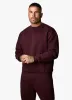 Gym King Outline Print Crew Tracksuit - Burgundy sold by The Gym King