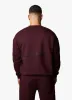 Gym King Outline Print Crew Tracksuit - Burgundy sold by The Gym King