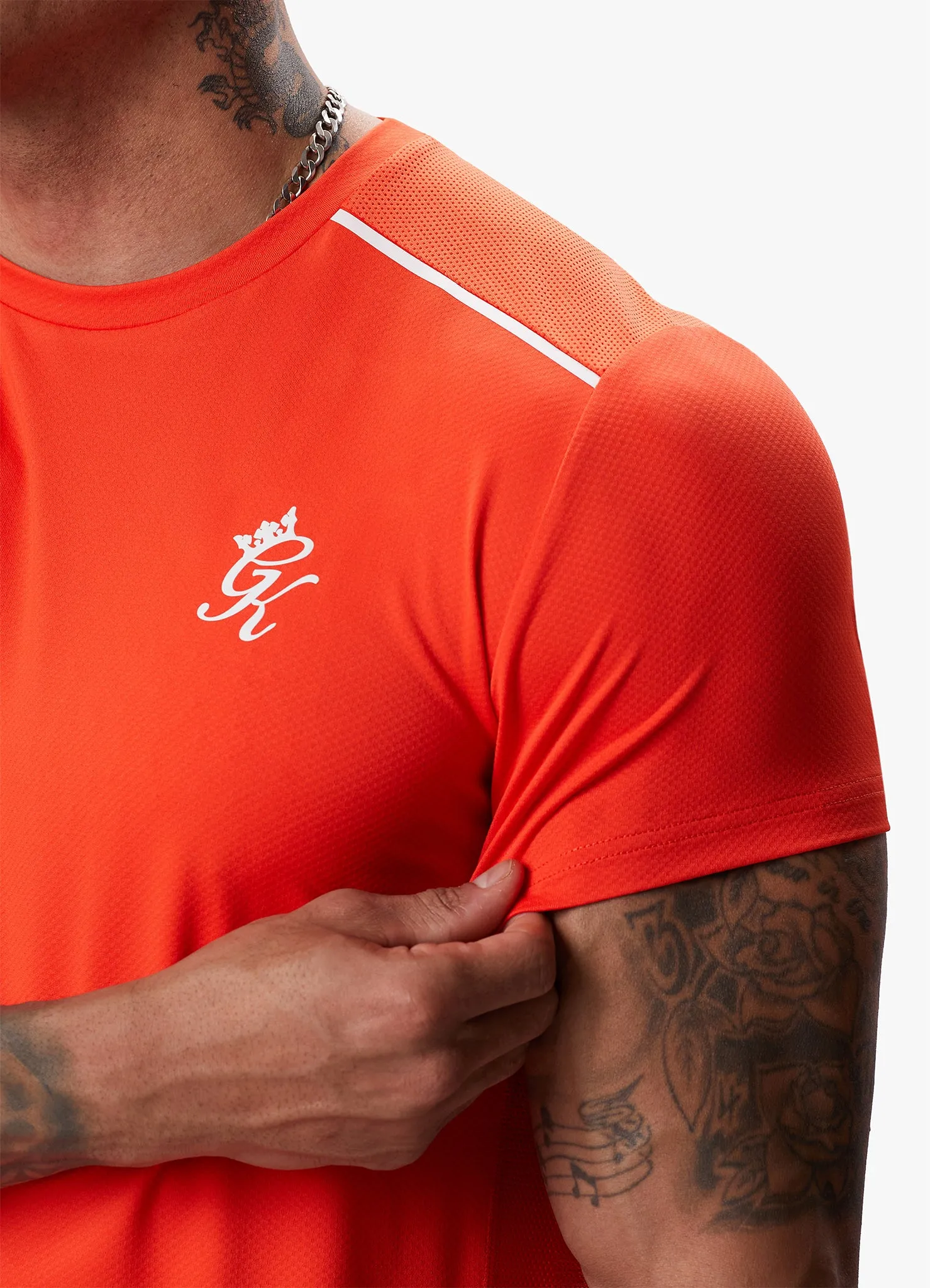 Gym King Flex Tee - Chilli Red/White sold by The Gym King product image thumbnail 4