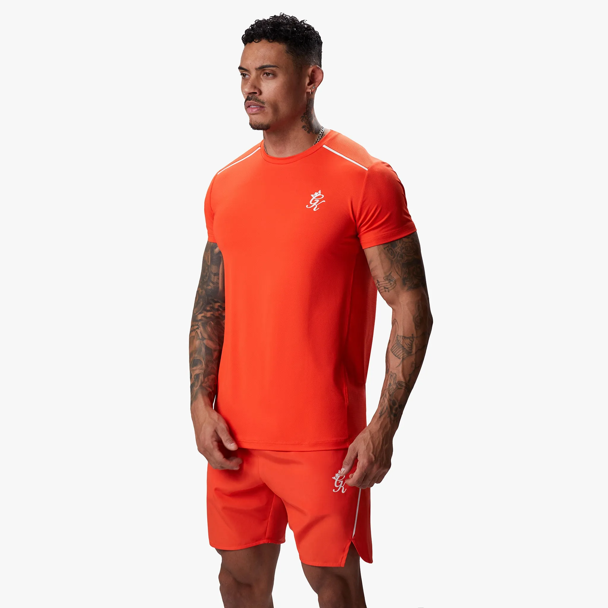 Gym King Flex Tee - Chilli Red/White sold by The Gym King product image thumbnail 2