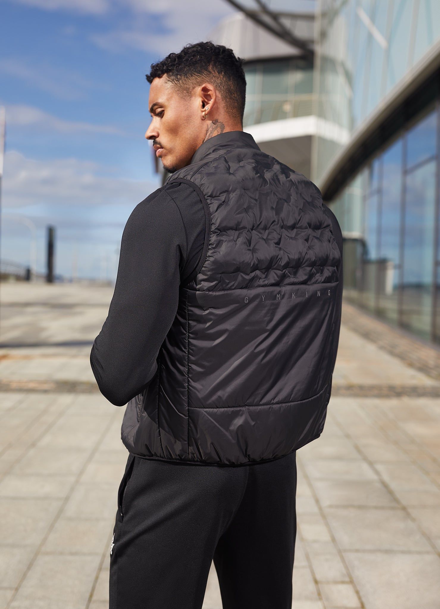 Gym King Heat Sealed Tech Gilet - Black sold by The Gym King product image thumbnail 3